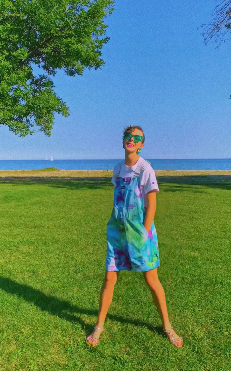 Custom Tie-Dye Overalls Pants or Shorts