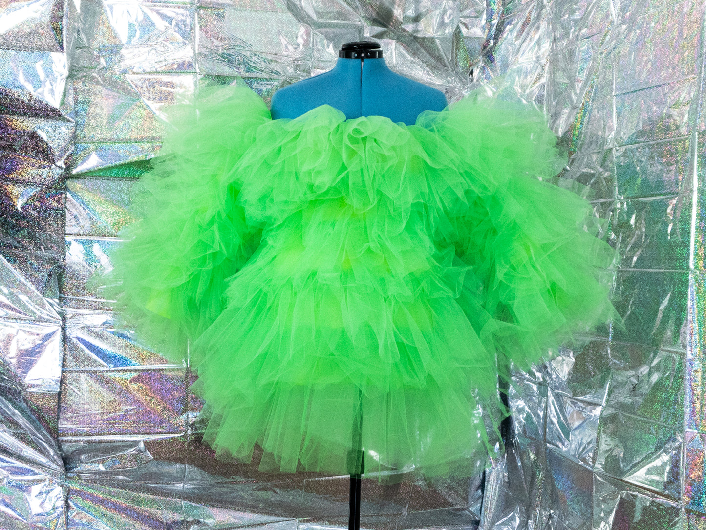 Ruffle Tulle Mini Dress