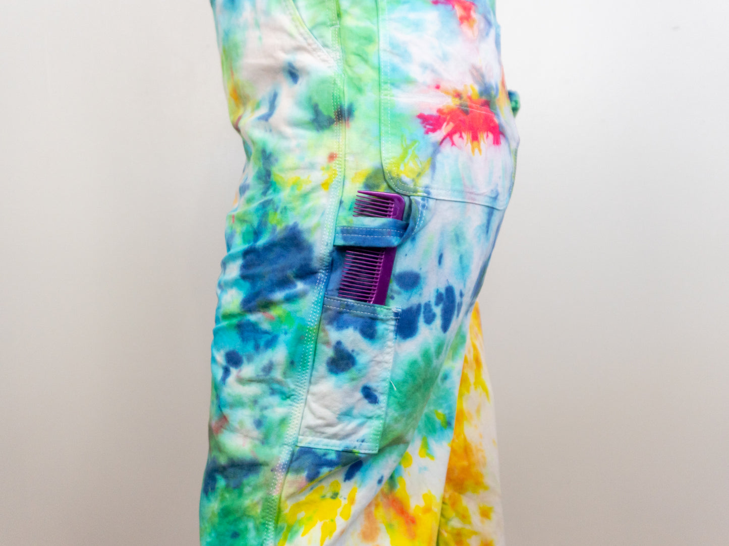 Custom Tie-Dye Overalls Pants or Shorts