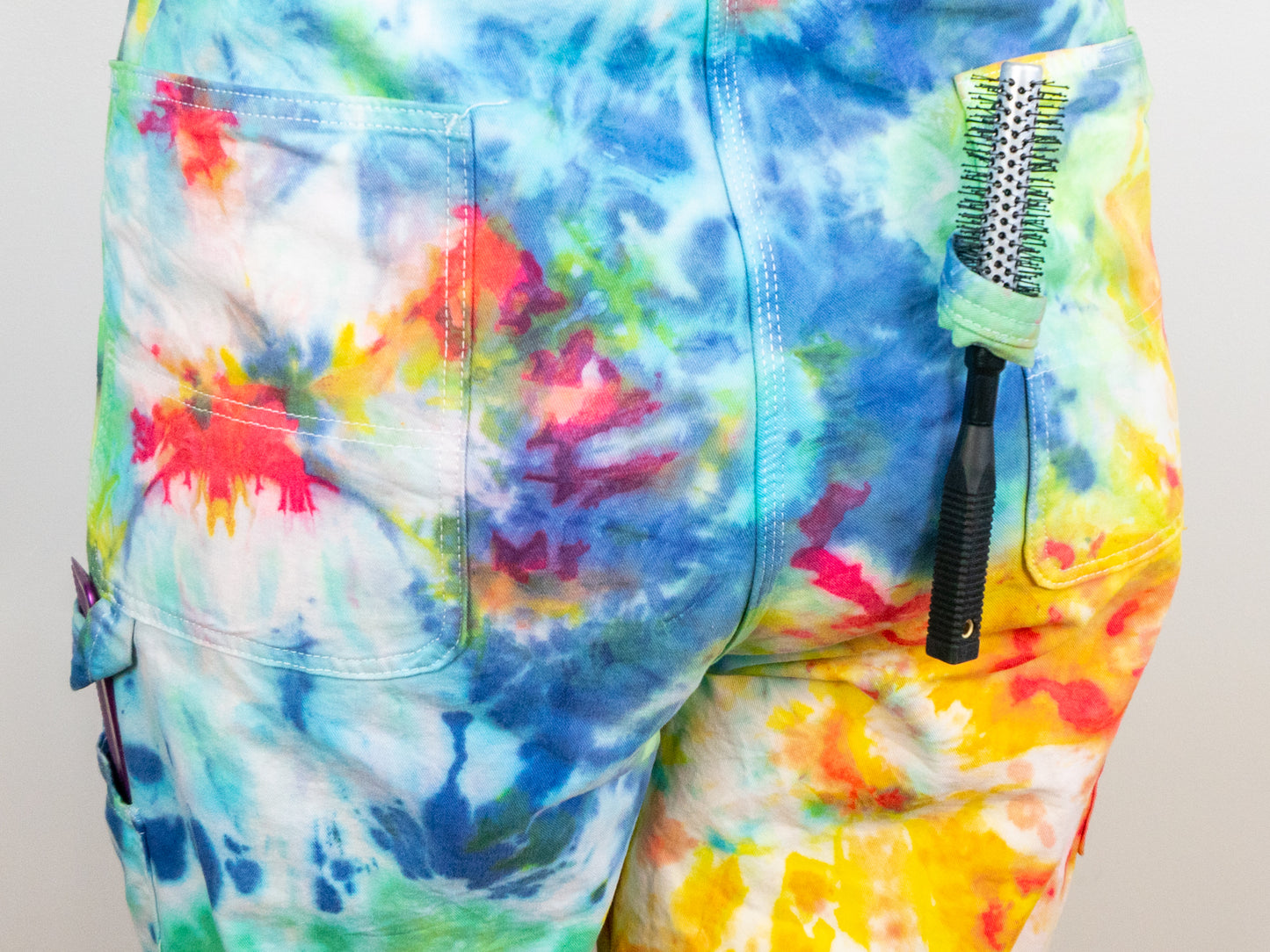 Custom Tie-Dye Overalls Pants or Shorts