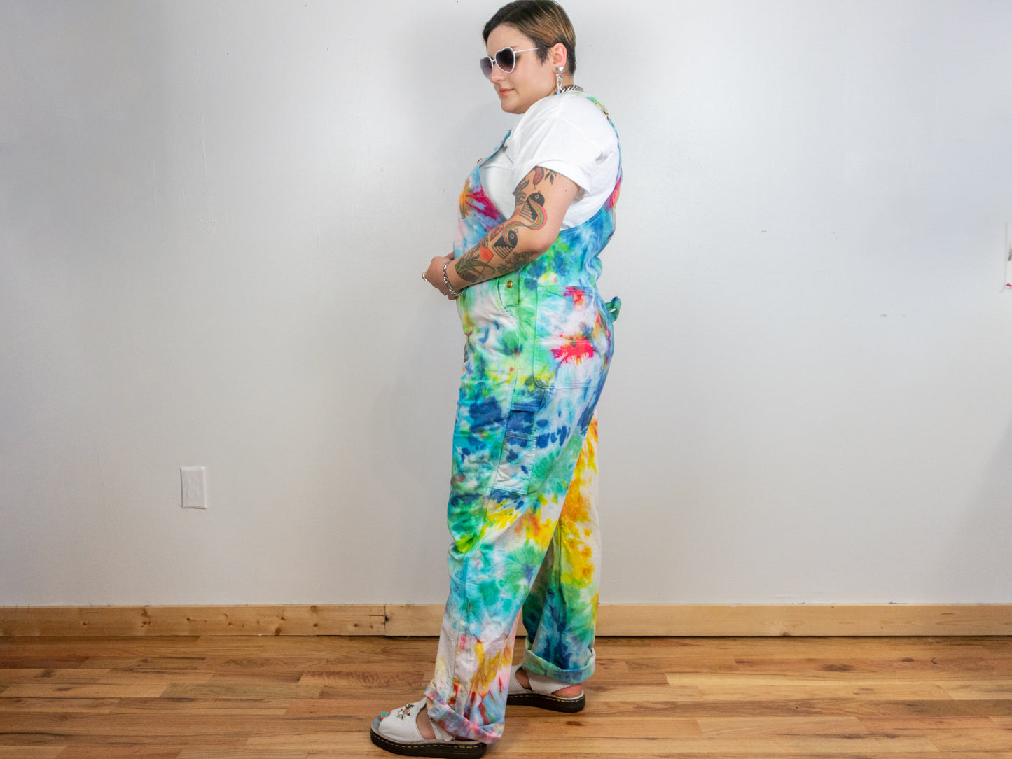 Custom Tie-Dye Overalls Pants or Shorts