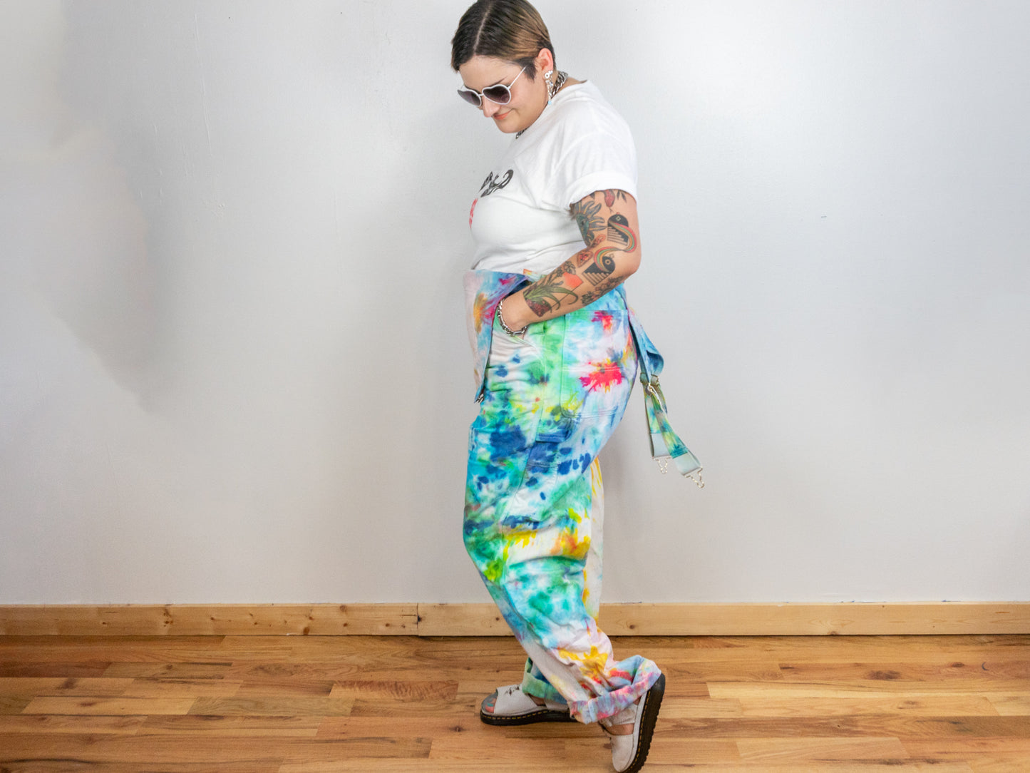 Custom Tie-Dye Overalls Pants or Shorts