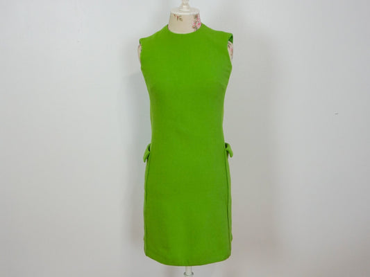 60s Mod Pendleton Wool Dress, Size Small