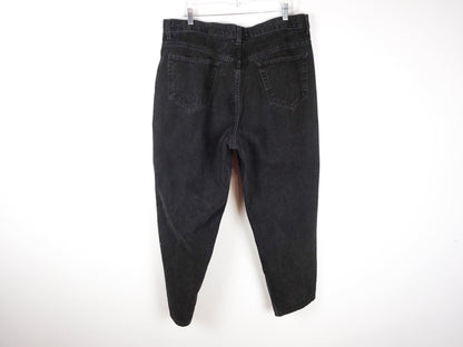 80s Black Jeans, Size Medium Large