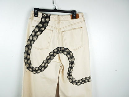 Painted Snake Jeans Size Small