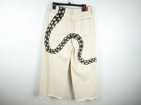 Painted Snake Jeans Size Small
