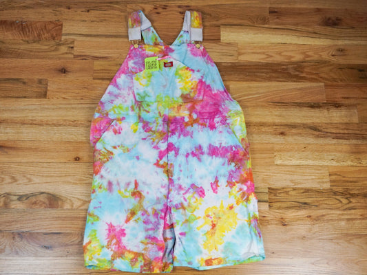 Tie-dye Overalls Shorts Size Extra Large