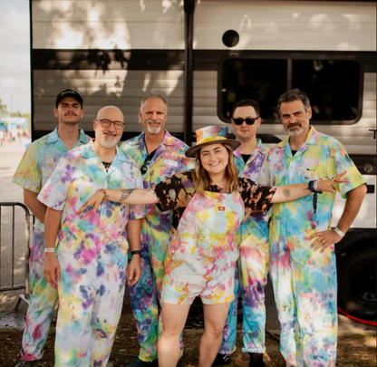 Custom Tie-Dye Overalls Pants or Shorts
