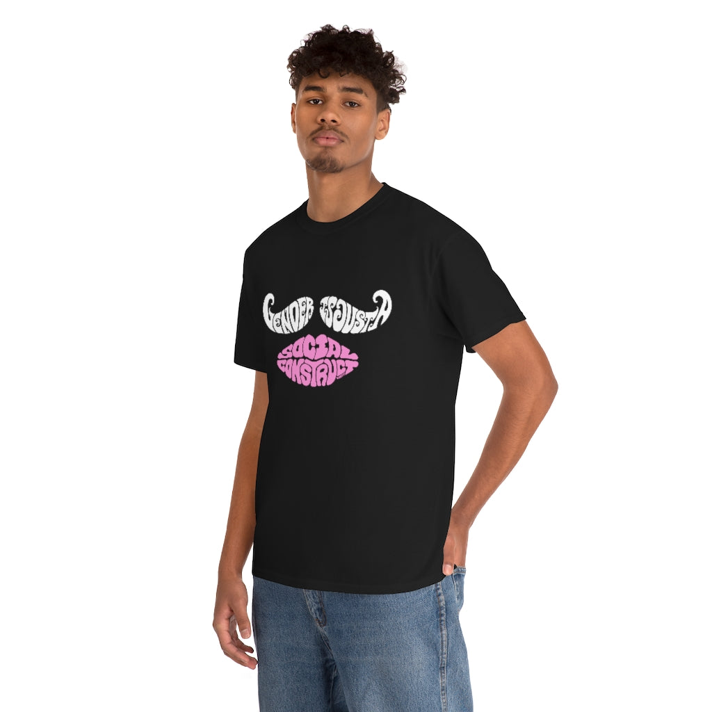 Gender is Just a Social Construct Mustache Tee