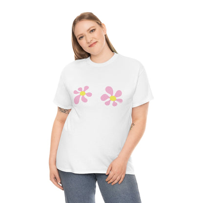 Topsy Turvy Flower Tee White