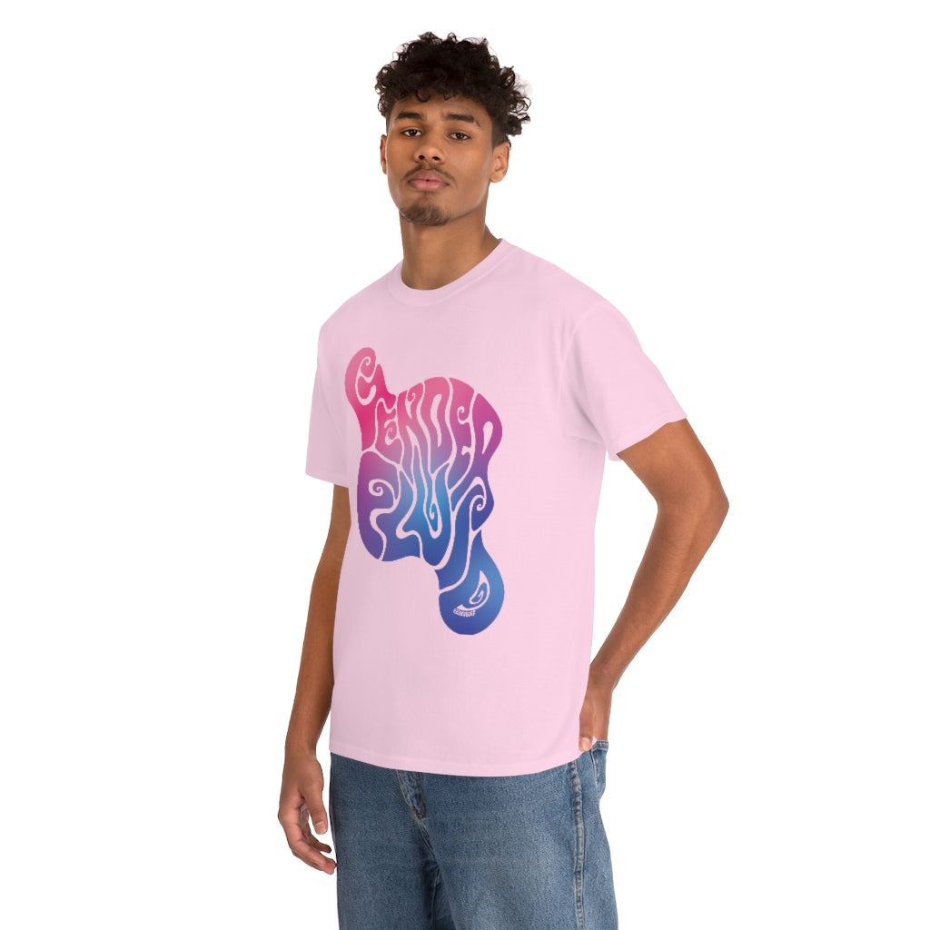 Gender Fluid Tee, Pink Blue White