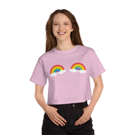 Double Rainbow Crop Tee