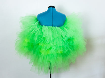 Ruffle Tulle Mini Dress