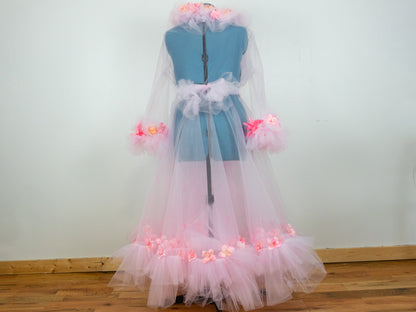 Burlesque Flower Tulle Robe