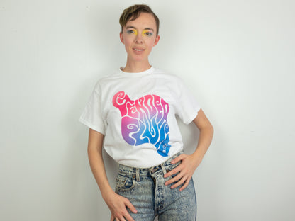 Gender Fluid Tee, Pink Blue White