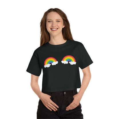 Double Rainbow Crop Tee