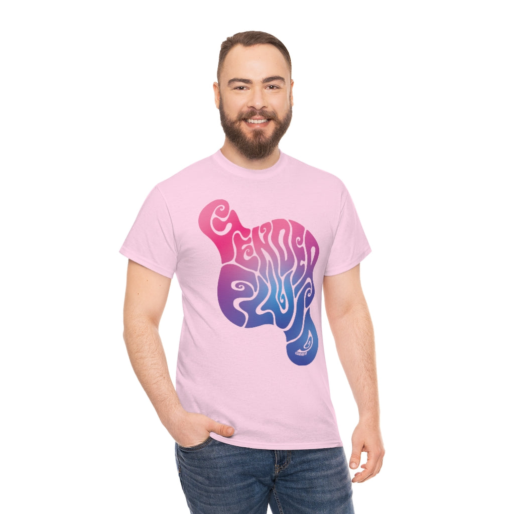 Gender Fluid Tee, Pink Blue White