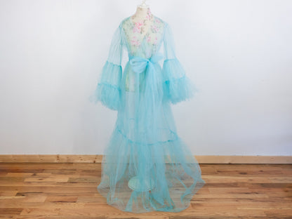 Belle Sleeve Tulle Robe