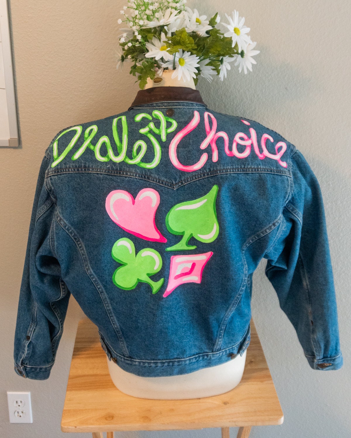 Custom Painted Denim Jacket