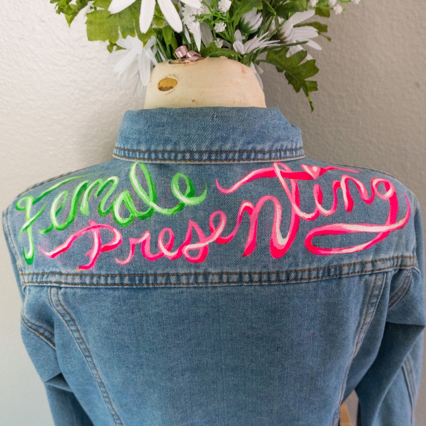 Custom Painted Denim Jacket