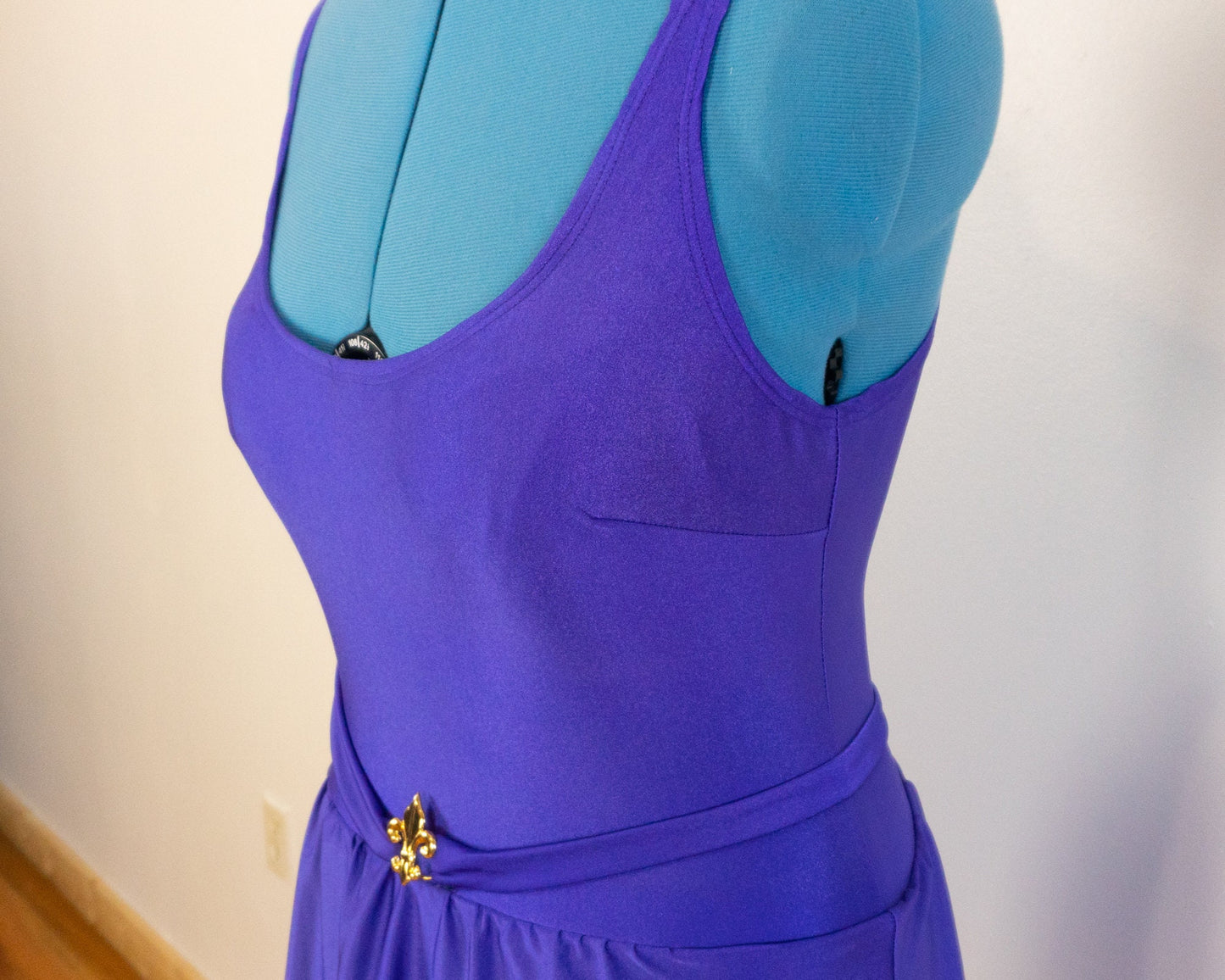 Purple One-piece Swimsuit, Size Large