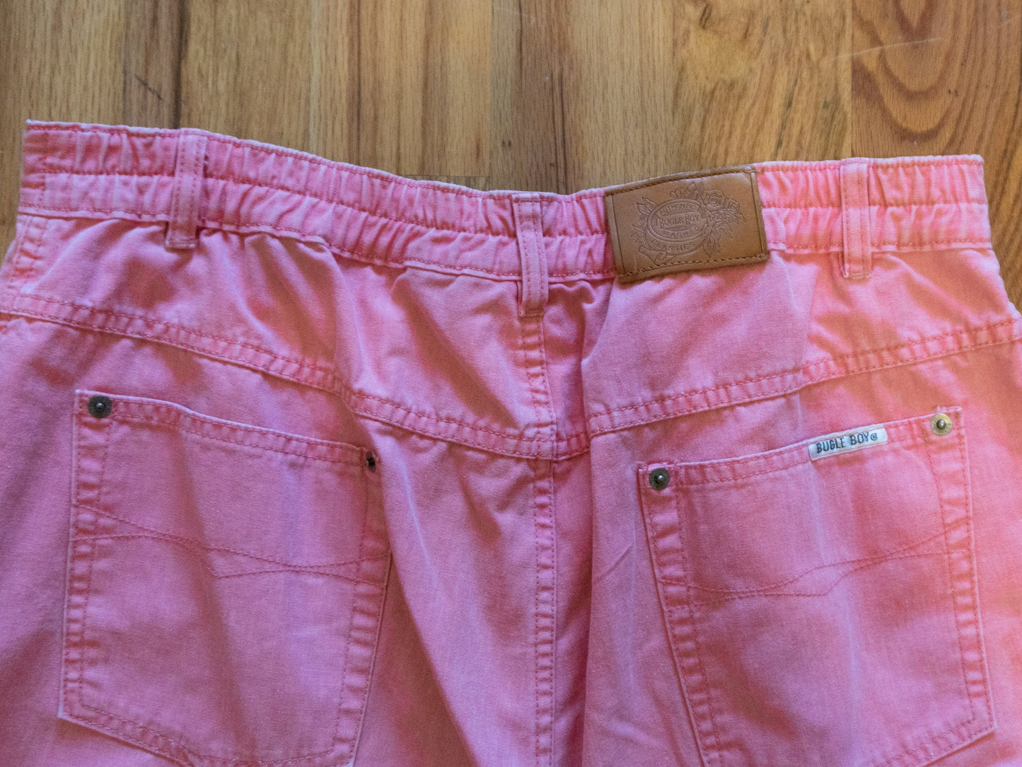 80s Pink Denim Pants, Size Medium Large