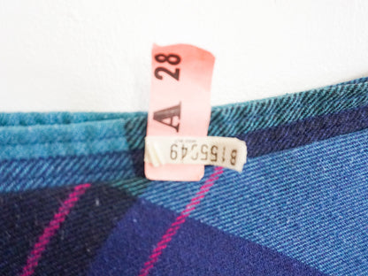 Plaid Mini Skirt, Size 3X