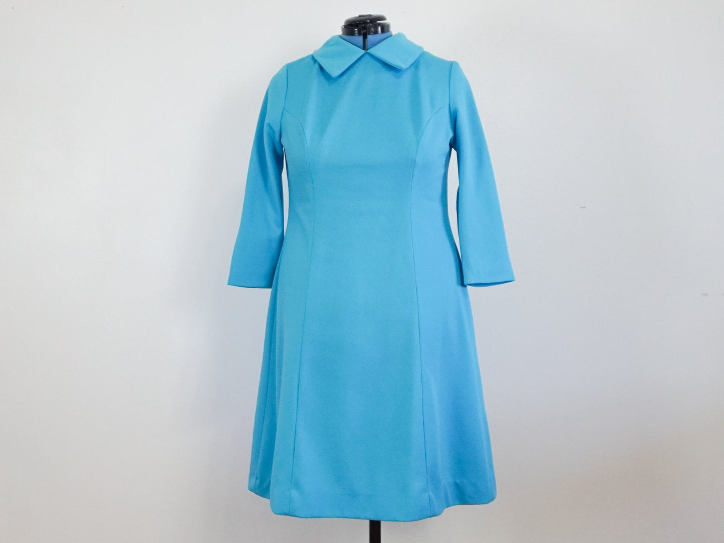 Two Piece Blue Mod Dress, Size XL