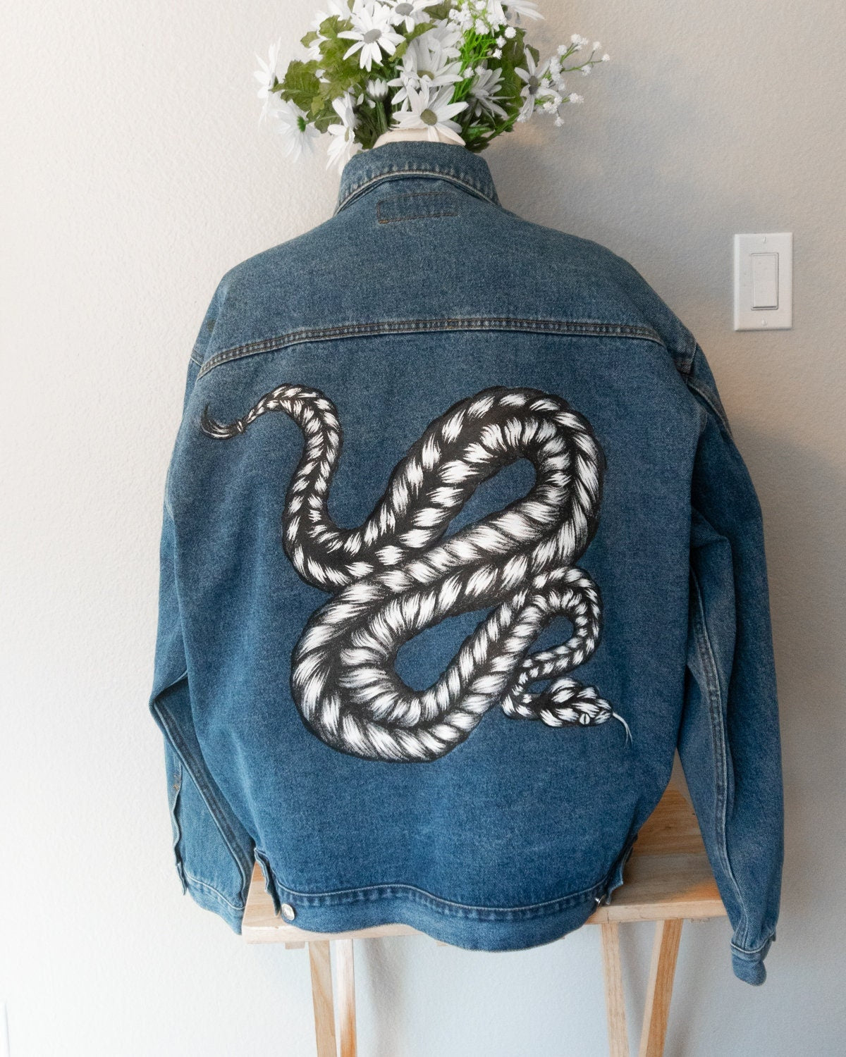 Custom Painted Denim Jacket