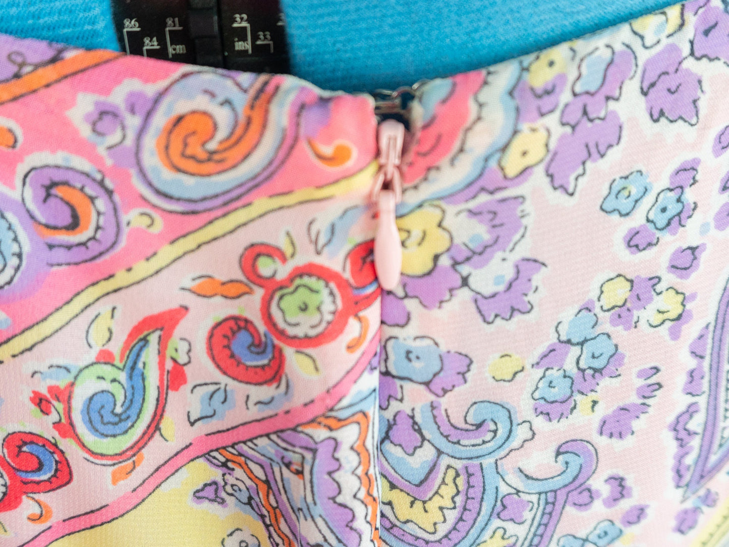 Pastel Paisley Skirt, Size XL