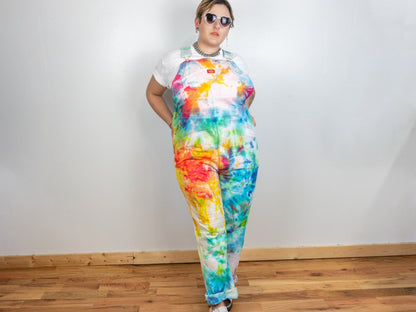 Tie-dye Overalls Shorts Size 1x 2x 16 18 20