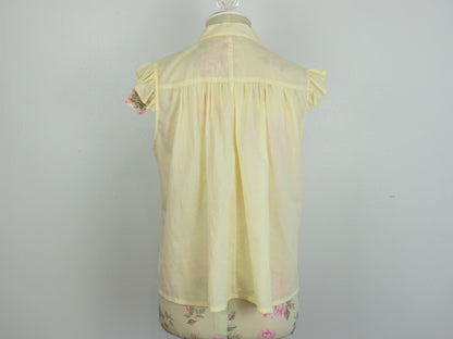 Yellow Tank Top Blouse Size Small Medium