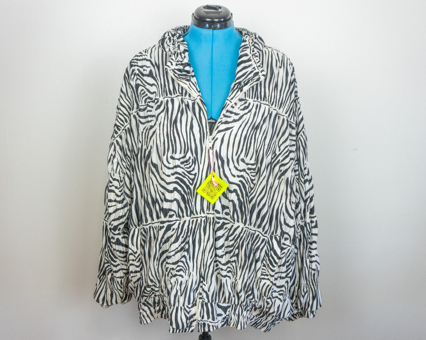 Zebra Print Windbreaker  Size 3X 28