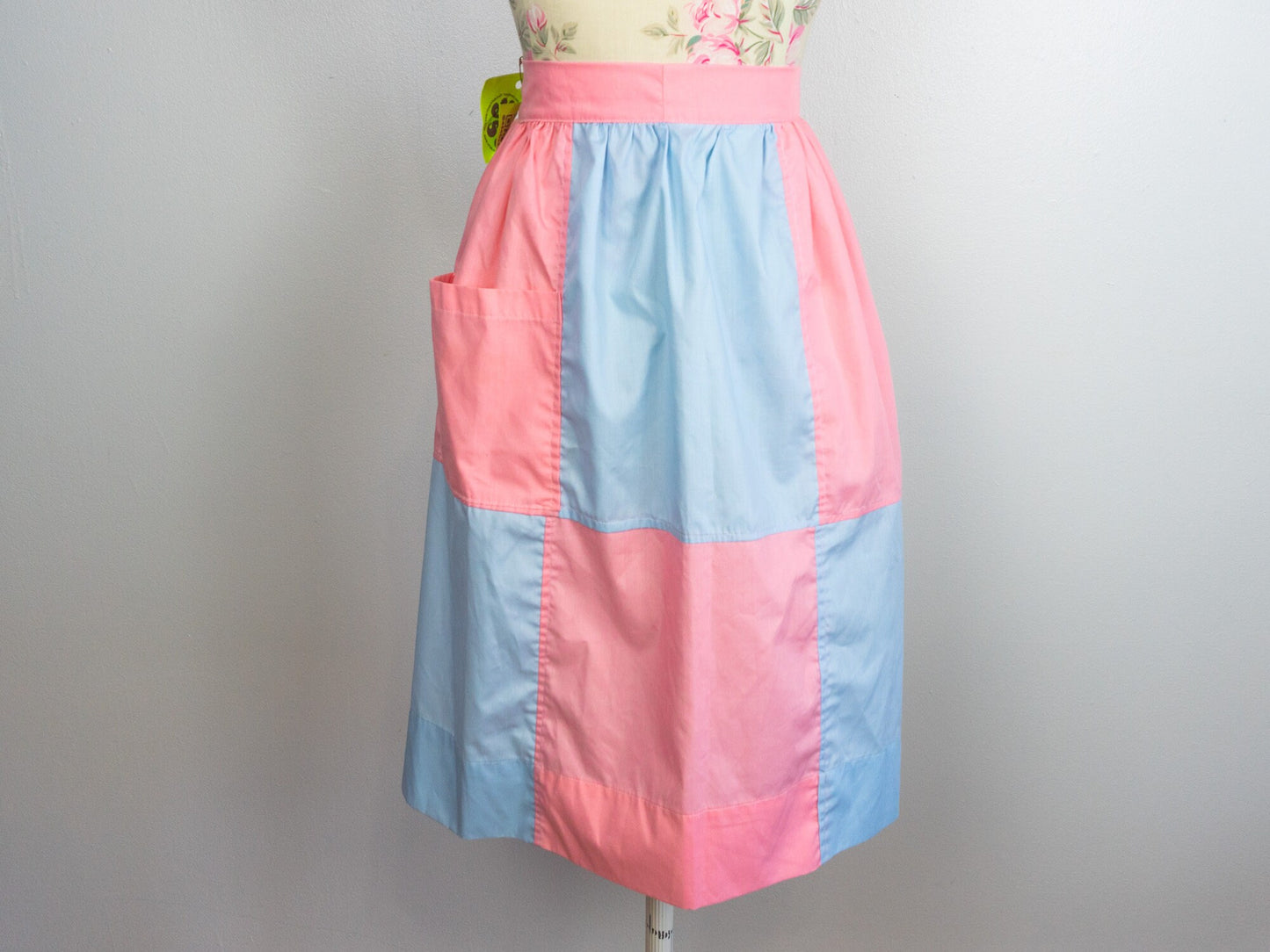 Pink Blue Checkered Apron