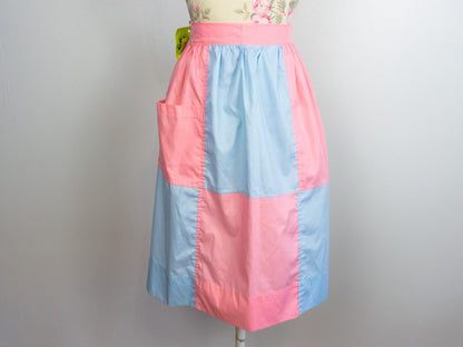 Pink Blue Checkered Apron