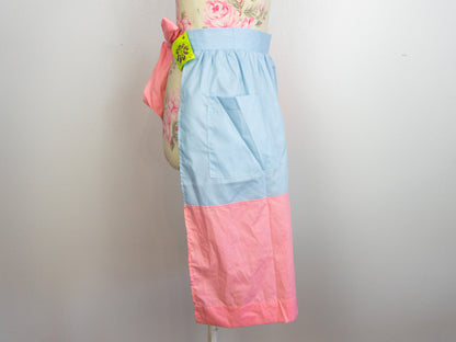 Pink Blue Checkered Apron