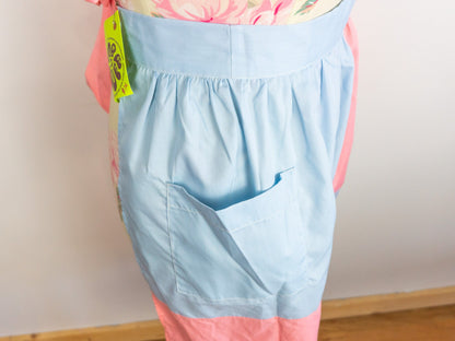 Pink Blue Checkered Apron