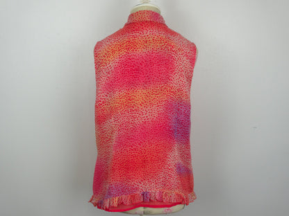 Pink Animal Print Blouse Size Medium