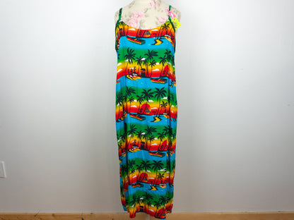 Palm Tree Dress Size Medium