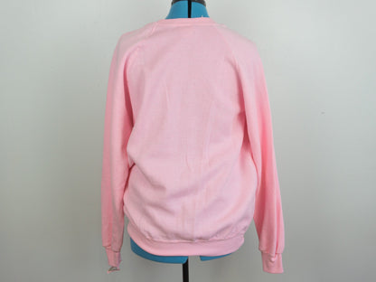 Pink Sweatshirt with Green Tree Size XL