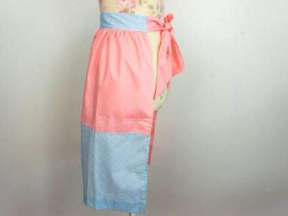 Pink Blue Checkered Apron