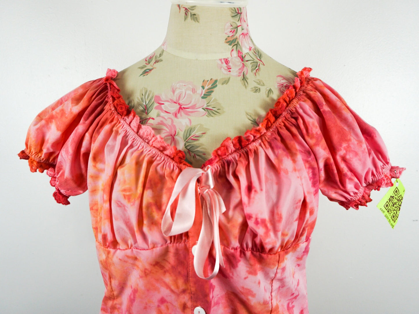 Pink Tie Dye Top, Size Small Medium