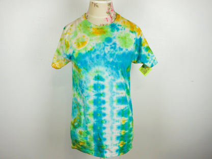 Blue Lime Tie Dye Shirt Size Small