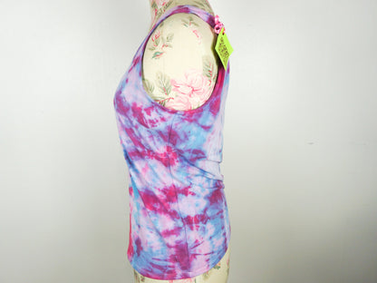 Blue Pink Purple Tie Dye Tank Top  Size Medium