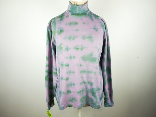 Tie Dye Turtle Neck Sweater Size Unisex M L Large