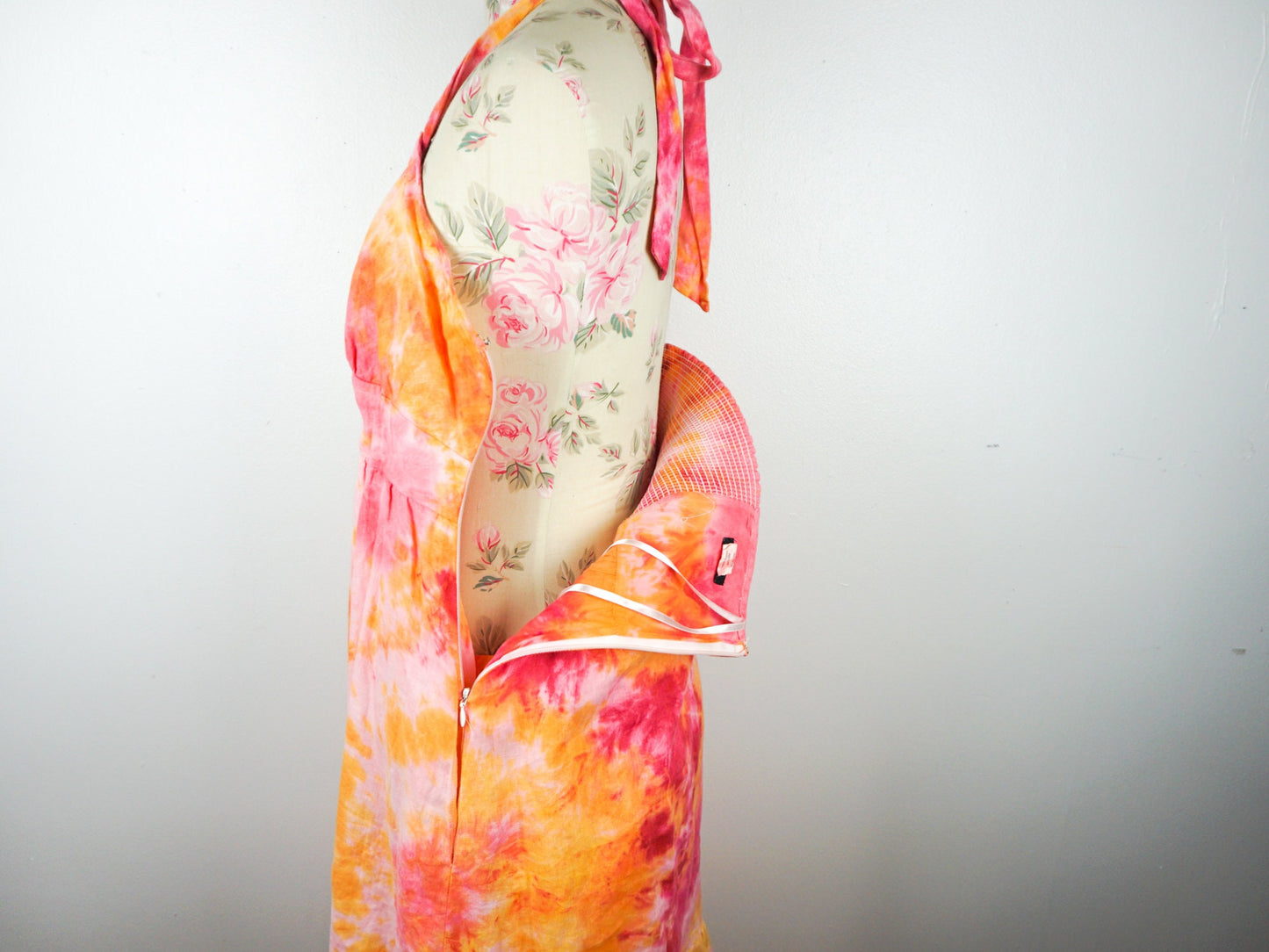 Pink Orange Tie Dye Dress Size Medium