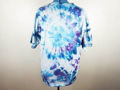 Blue Purple Tie Dye T ShirtSize Unisex XL