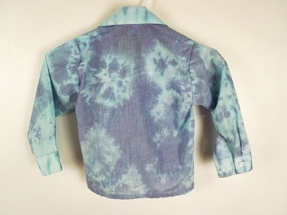 Children's Tie Dye Collared Dress Shirt Unisex 4T