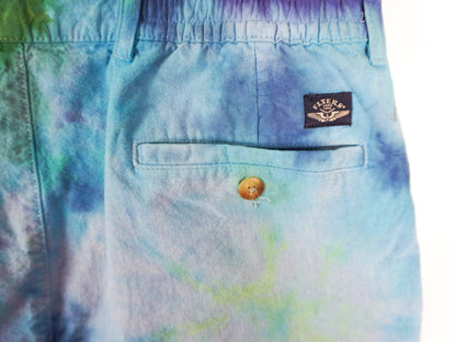 Blue Green Tie Dye Jean Shorts Size Medium