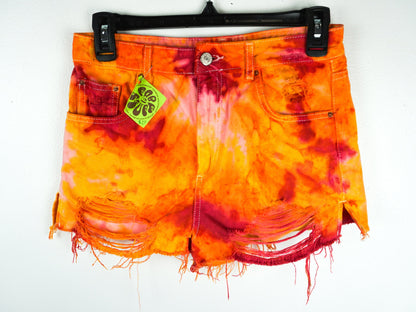 Tie Dye Jean Shorts  Size XXS XS